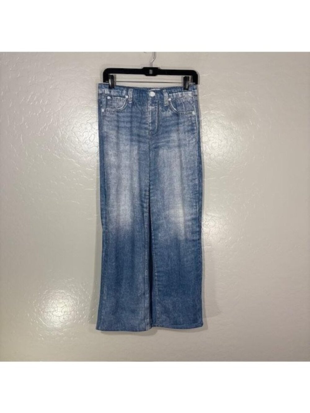 Mila Rosabella Jeans Womens M Blue Light Wash Straight Elastic Waist Stretch
